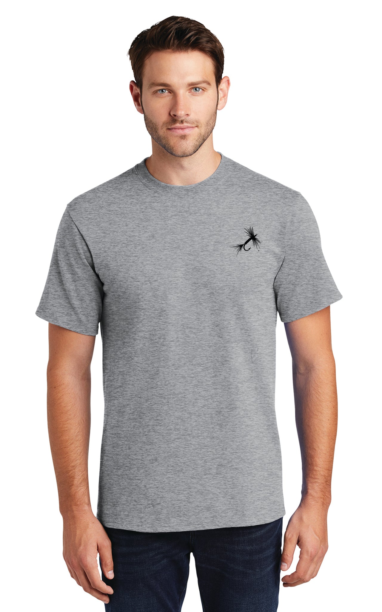 Athletic Heather (grey) T-Shirt - Gifts for Anglers – Reel Threads